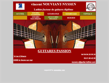 Tablet Screenshot of guitar-luthier.com